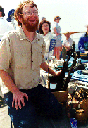 Bob and his 6-inch Travel RFT during the 1998 Solar Eclipse